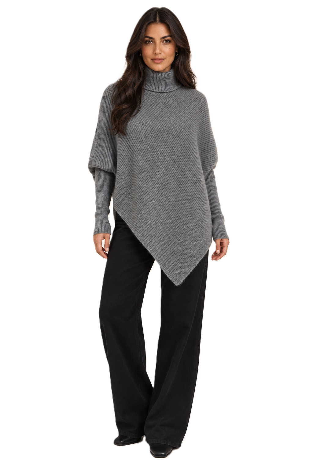 The Asymmetric Turtleneck Knit