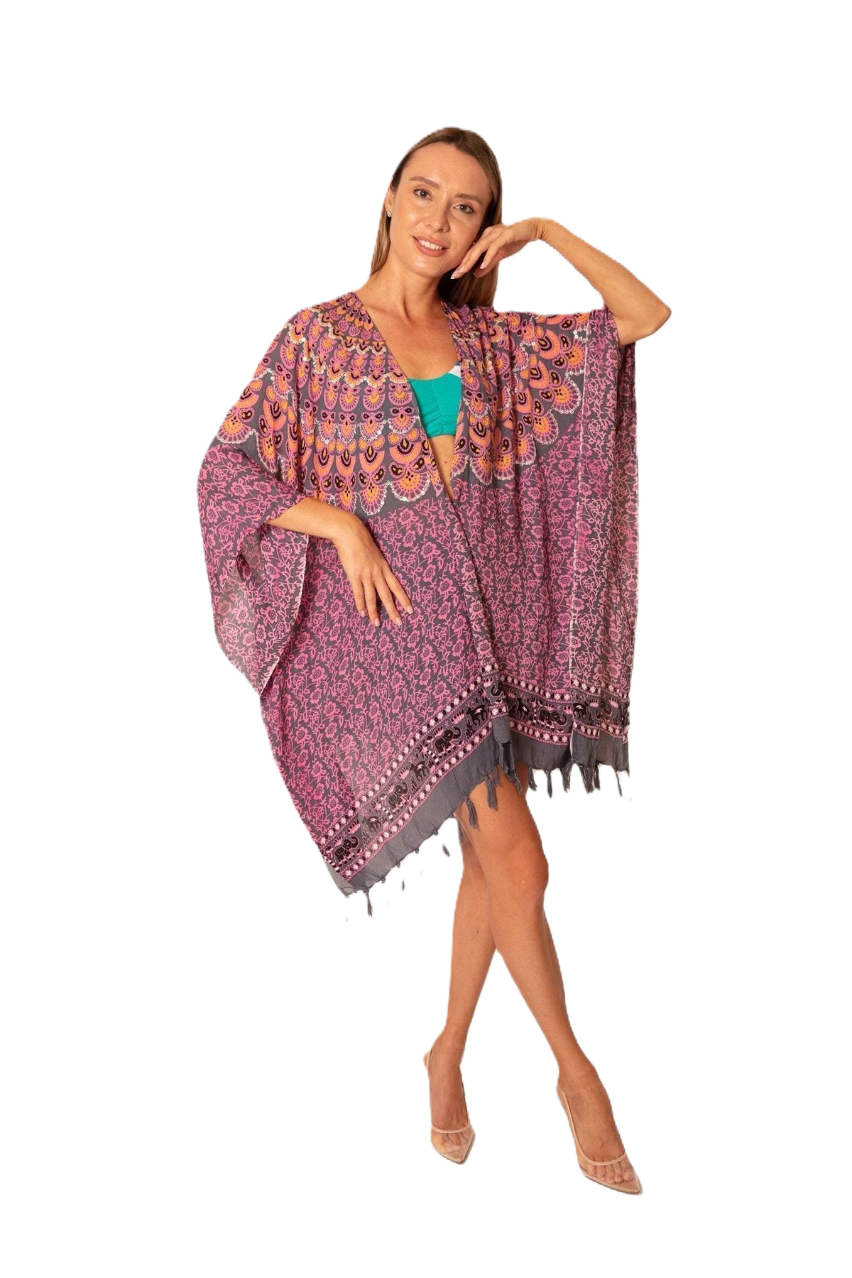 Boho Tassel Kimono
