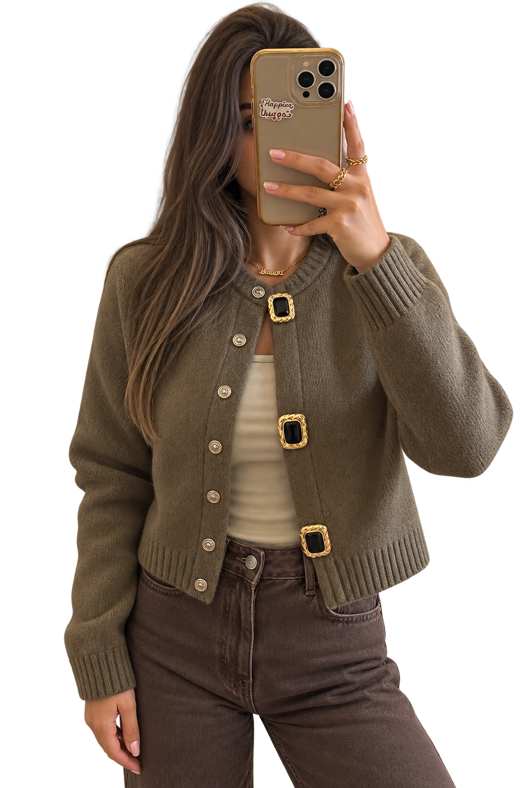 Mocha Gold Cardigan
