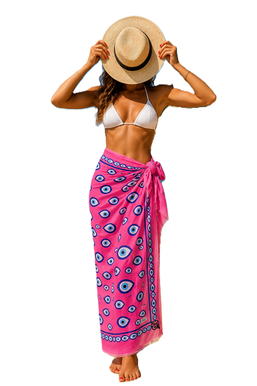 Pink Evil Eye Pareo