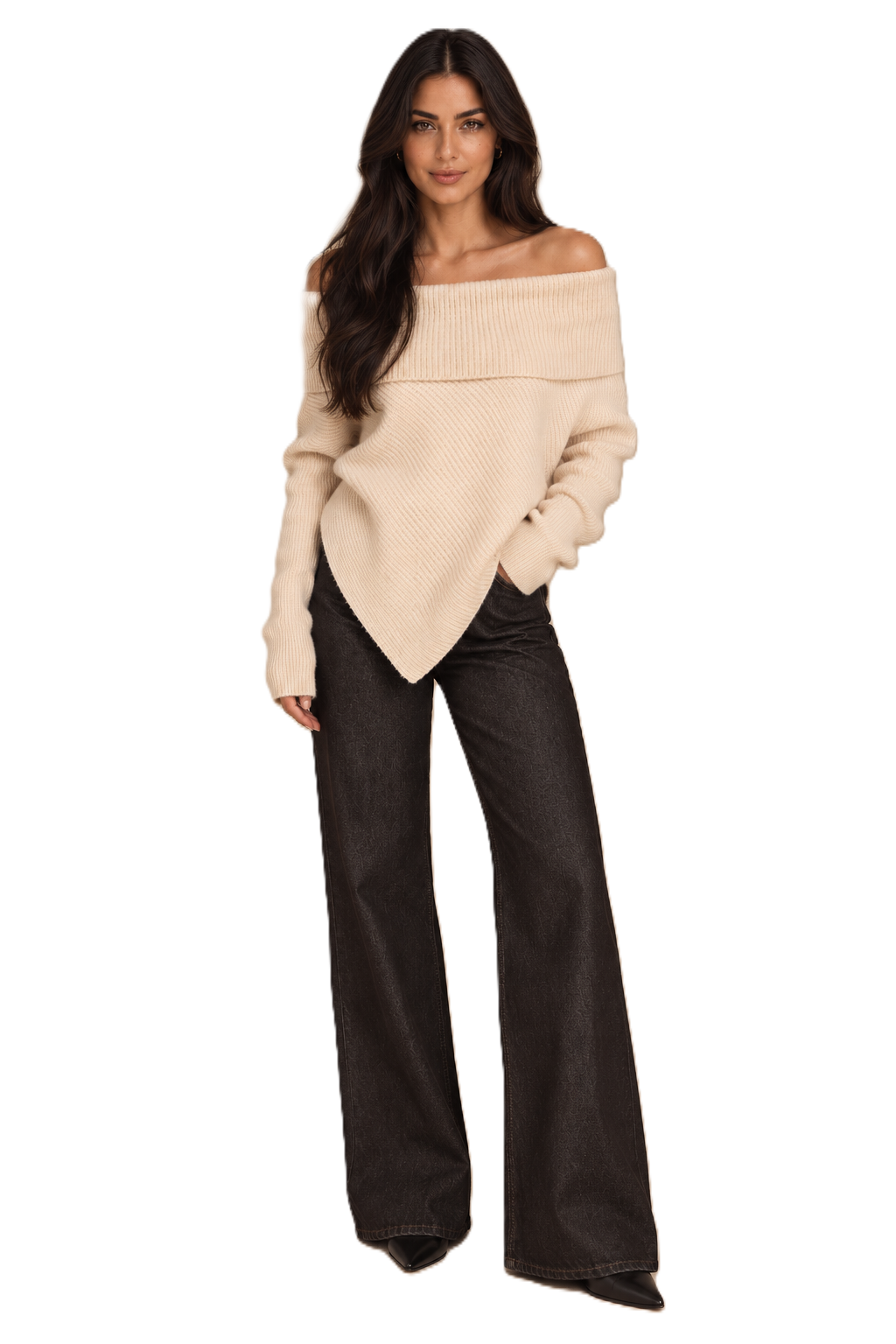 Beige Soft Spot Knit