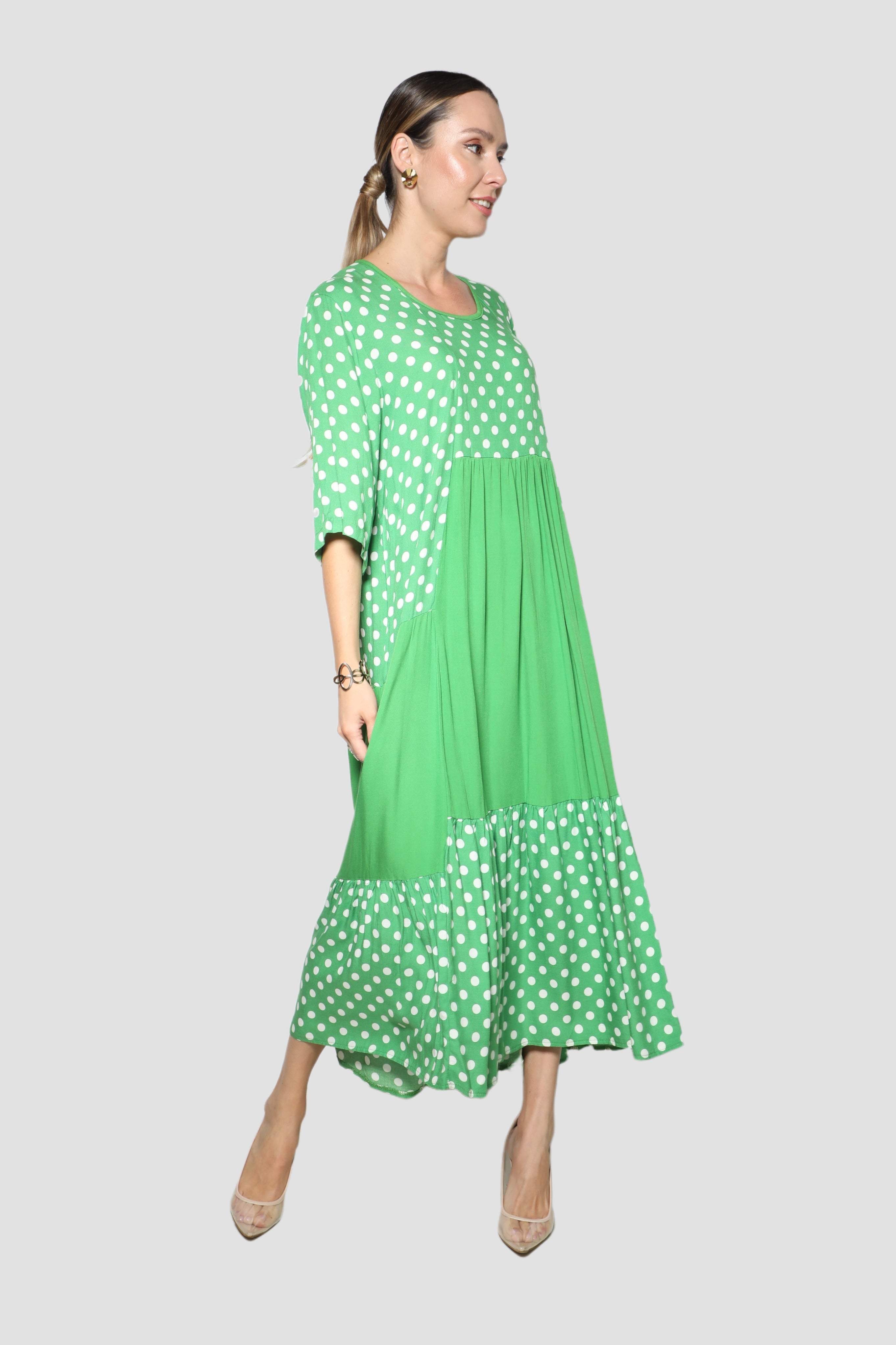 Thobe Dress Style Polka Dots-Desert Port-Kaftan