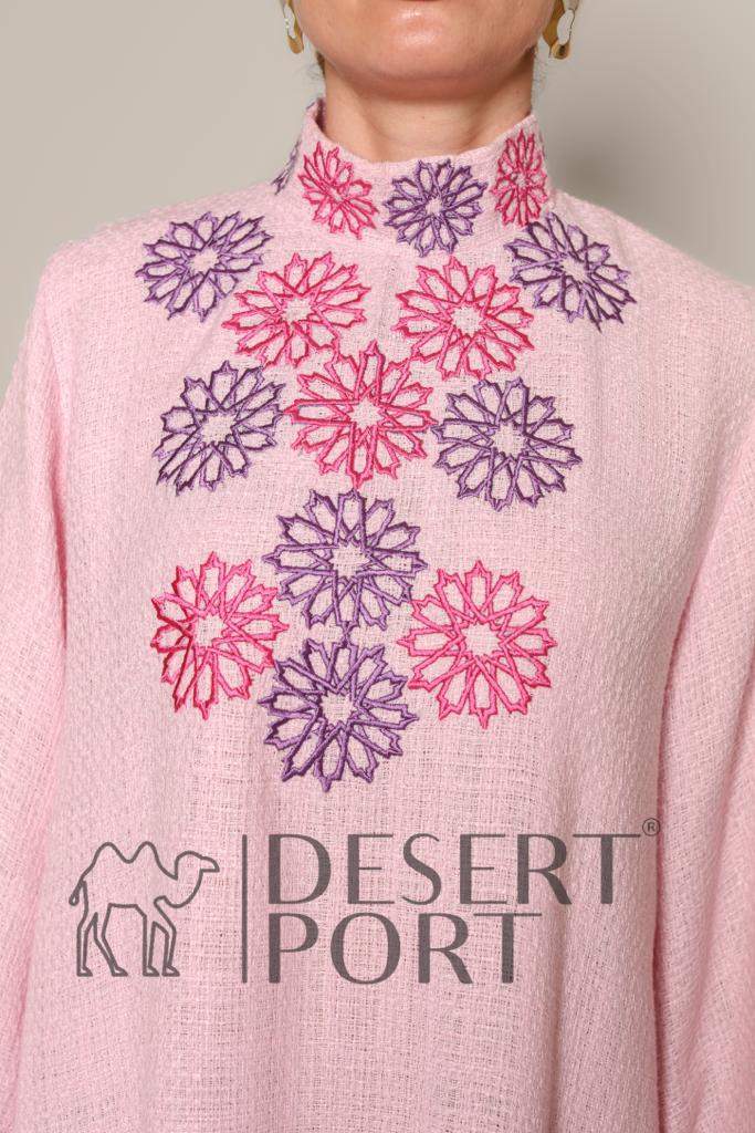 Fashioness Line Tweed Dress-Desert Port-Kaftan