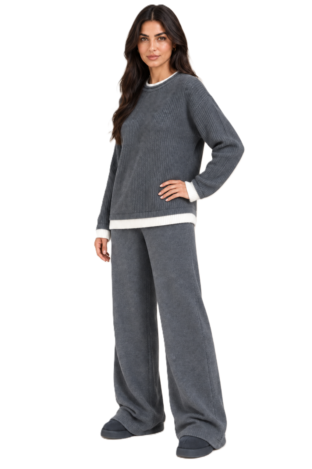 The Grey Weekend Knit Set