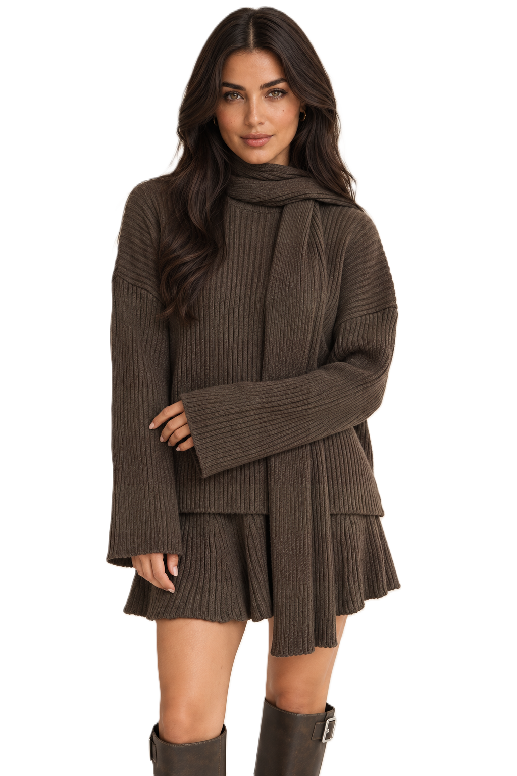 The Mocha Knit 3-Piece Set