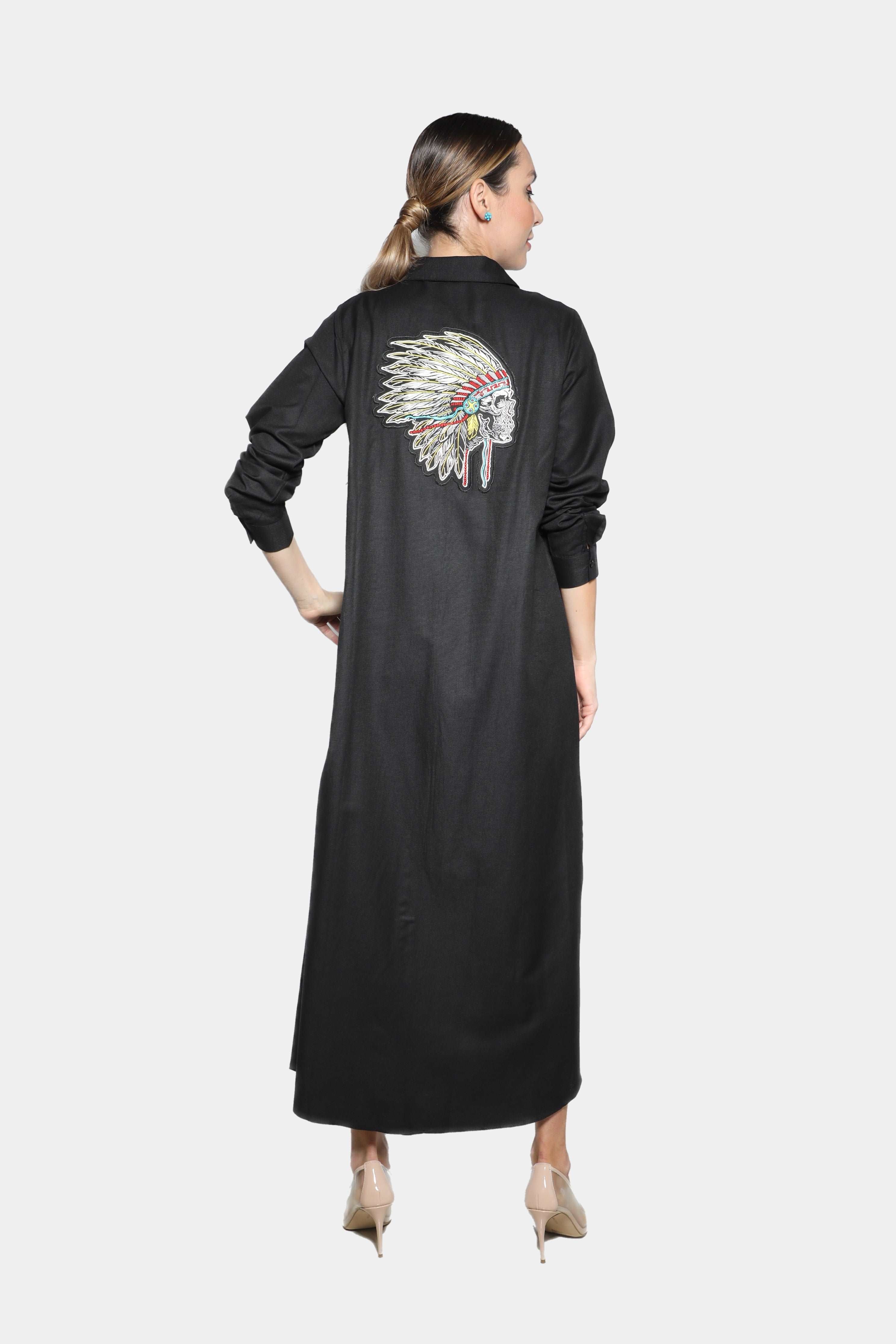 Indian Head Long Dress abaya