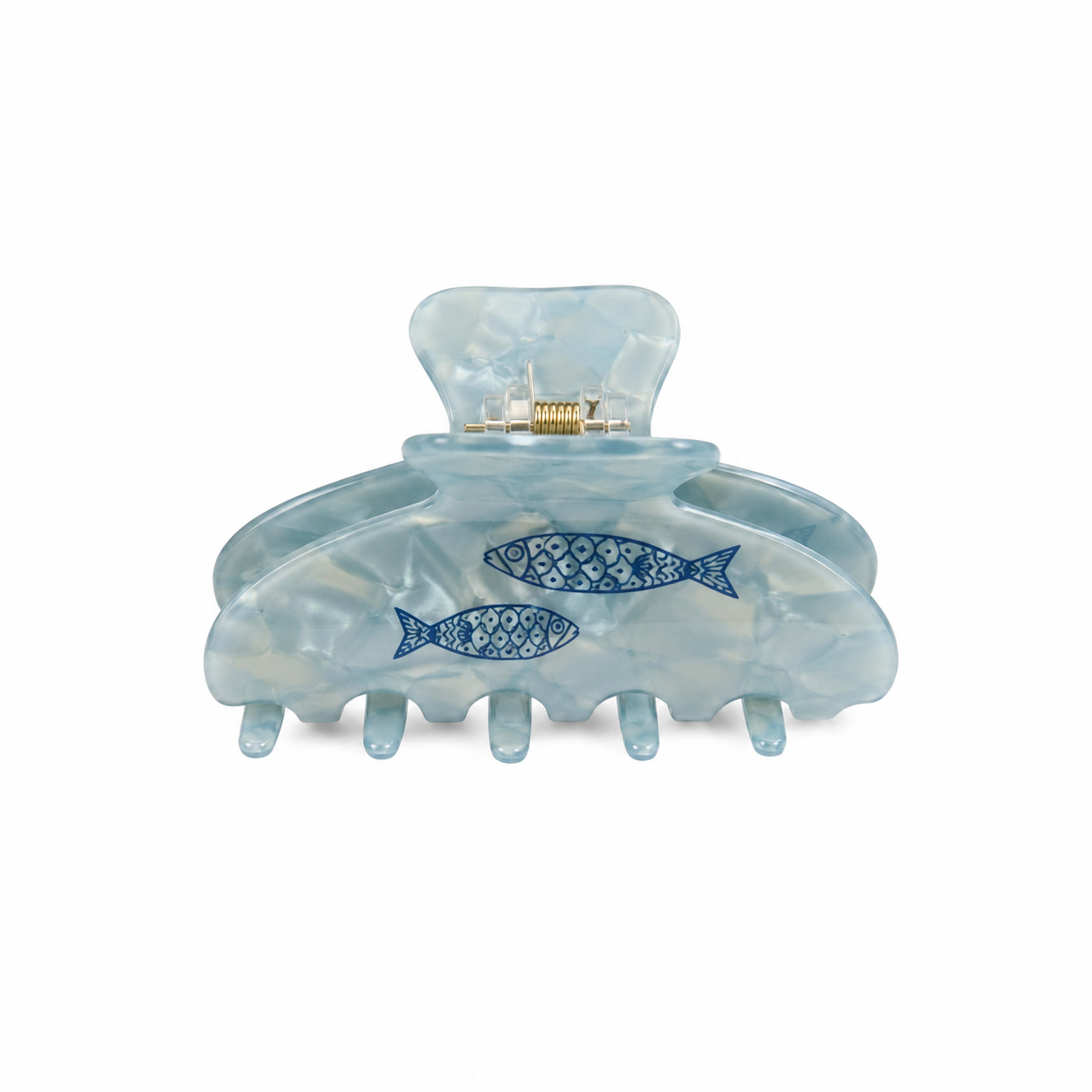 Blue Fish Hair Clip