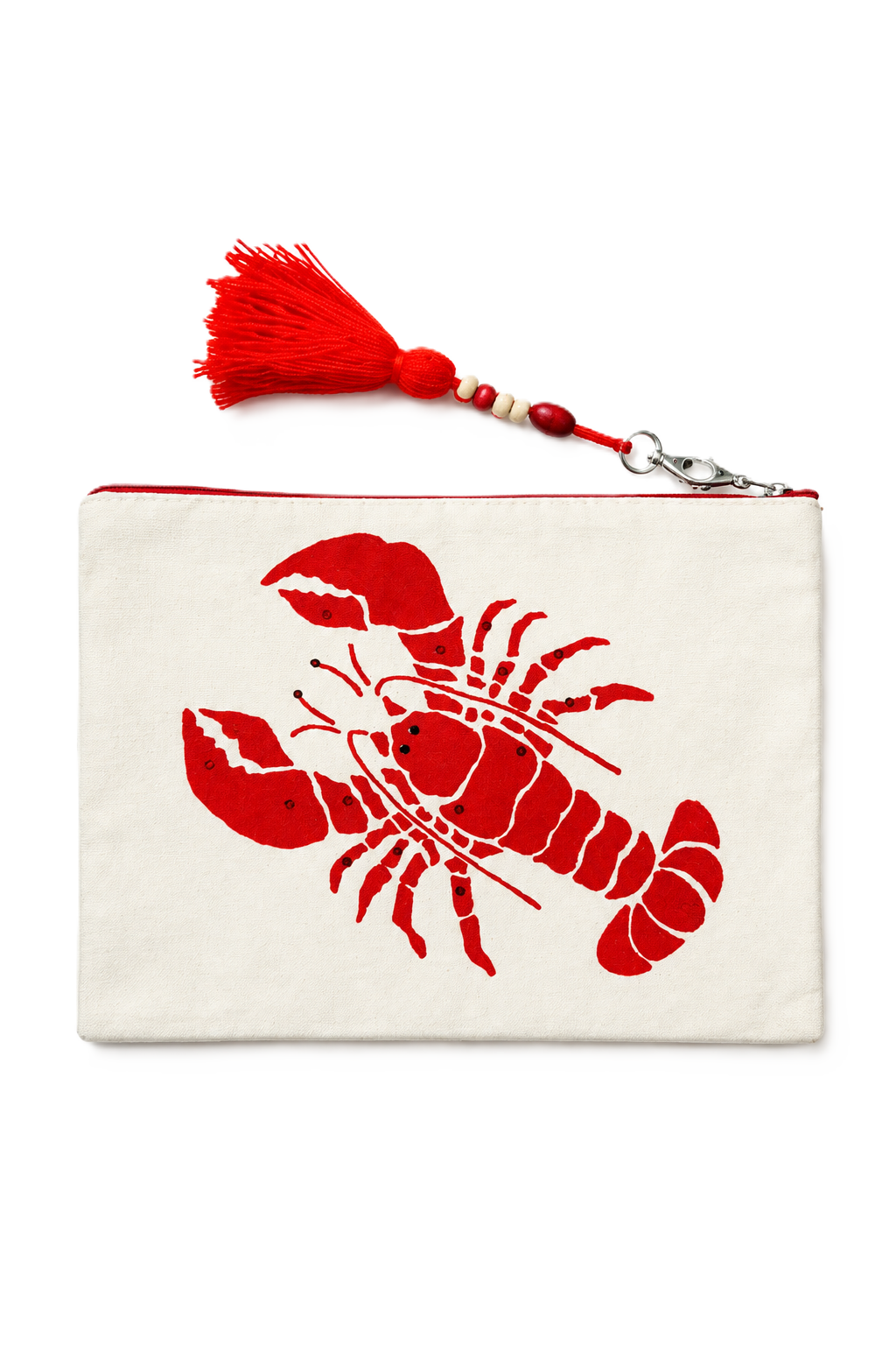 Lobster Love Hand Painted Clutch