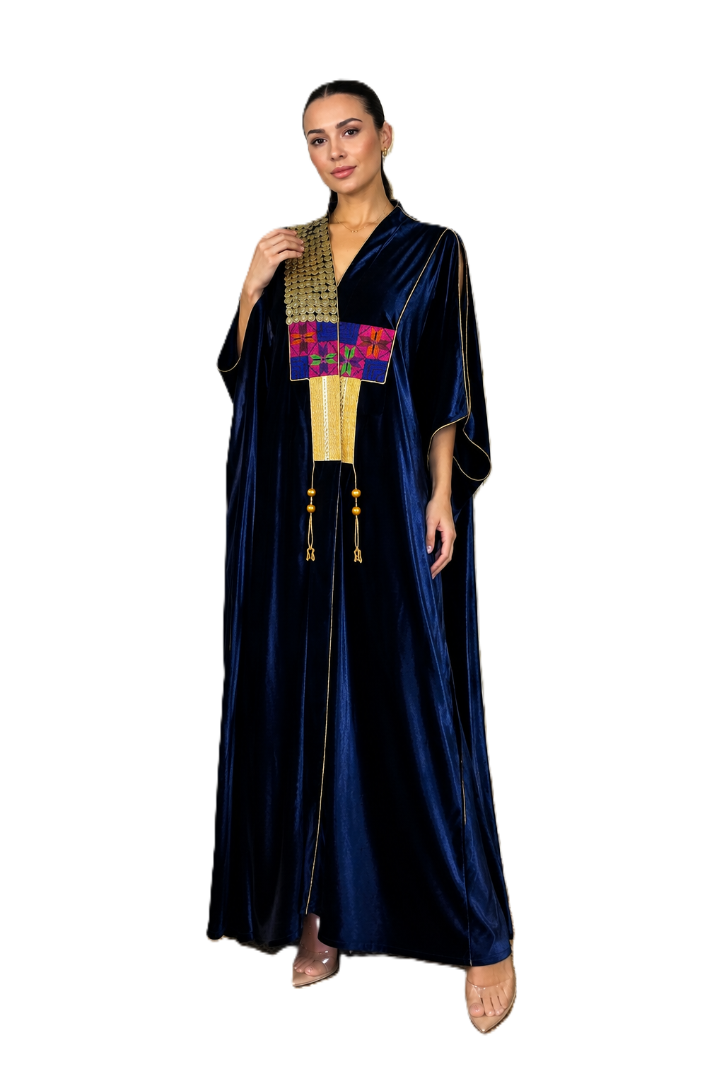 Midnight Heritage Velvet Abaya💙