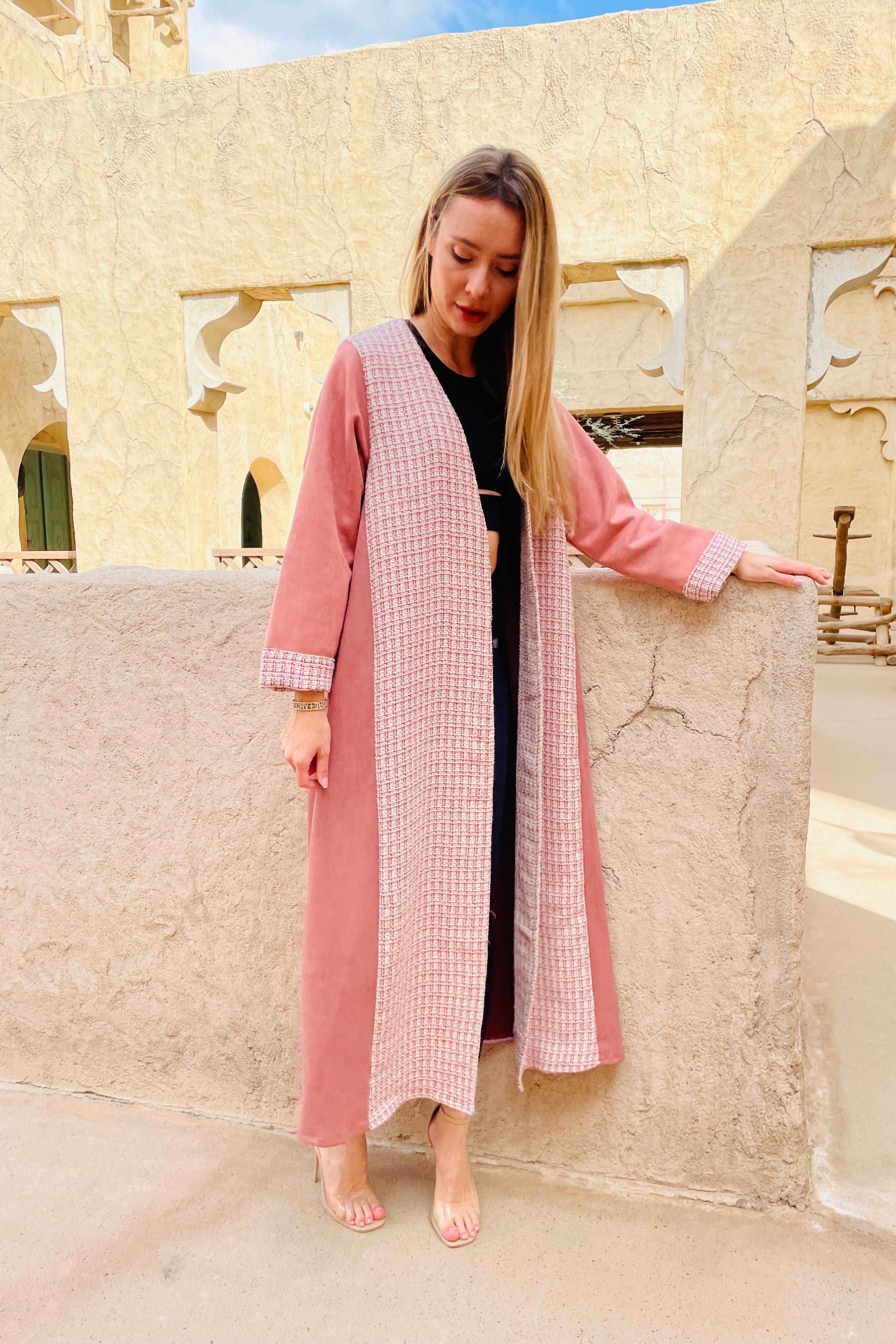 Velvet Tweed Abaya