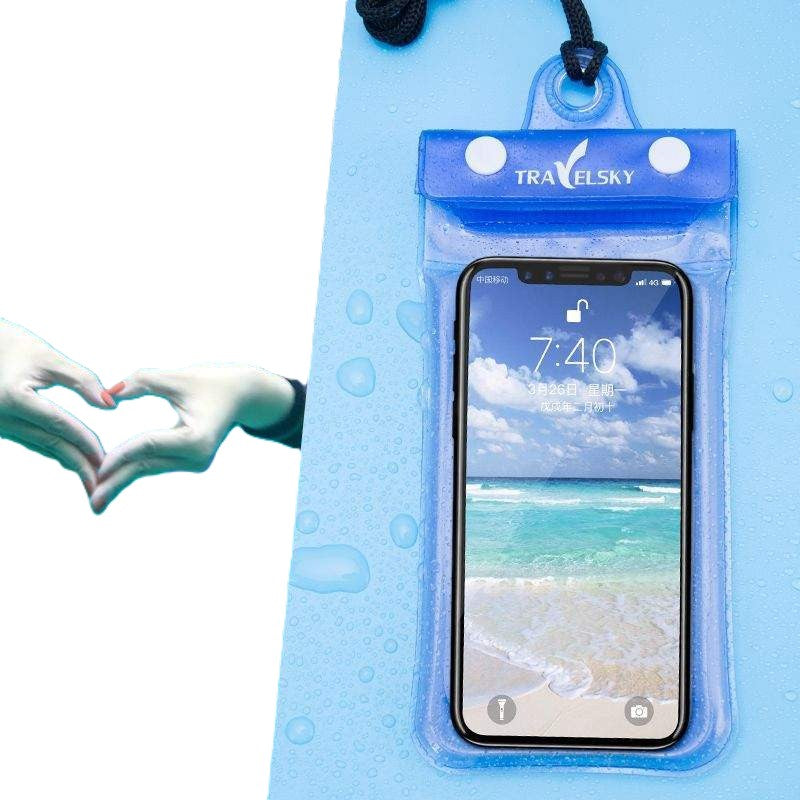 Waterproof Phone Case With Armband And Neck Strap