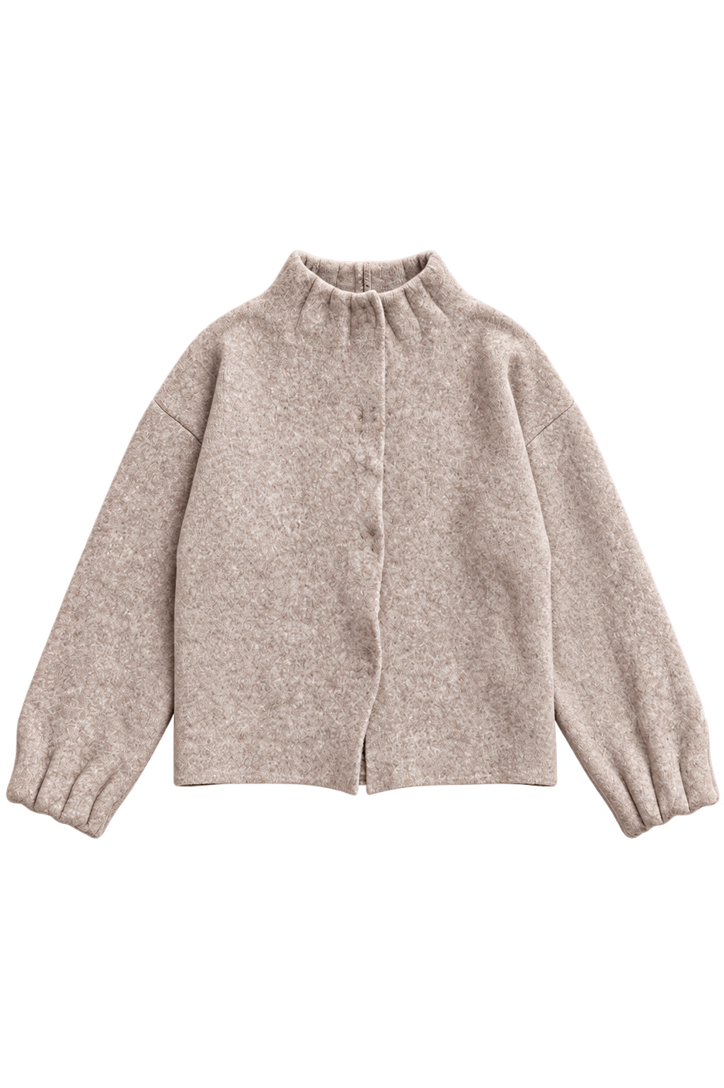 Beige Knit Texture Jacket
