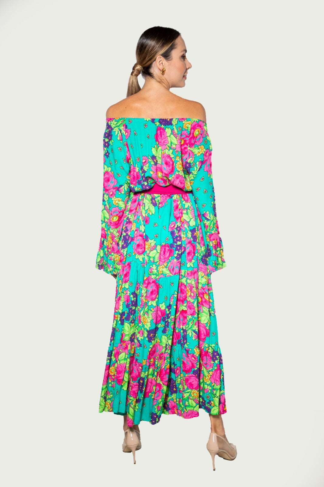 Floral Off Shoulder Dress