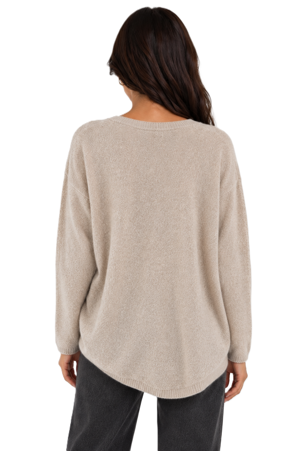 Beige Oversized Sweater