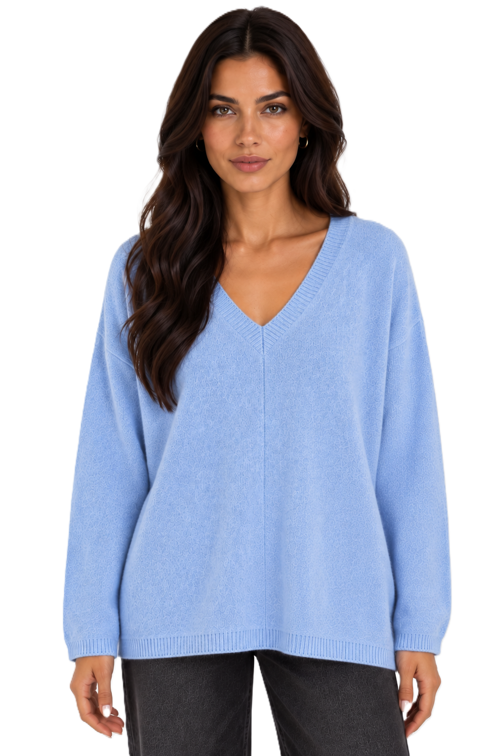 Sky Blue Oversized Sweater