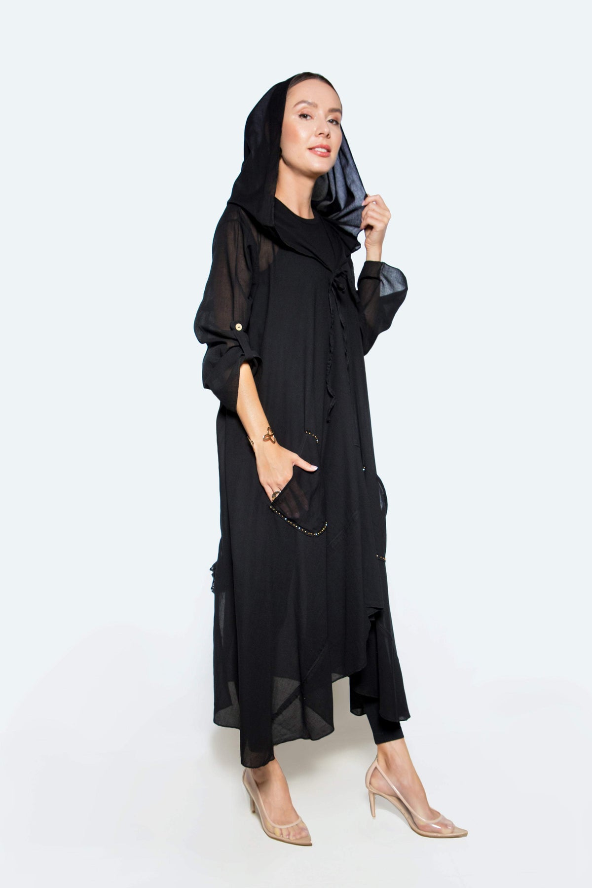 Fashioness Line Modern Abaya-Desert Port-Abaya