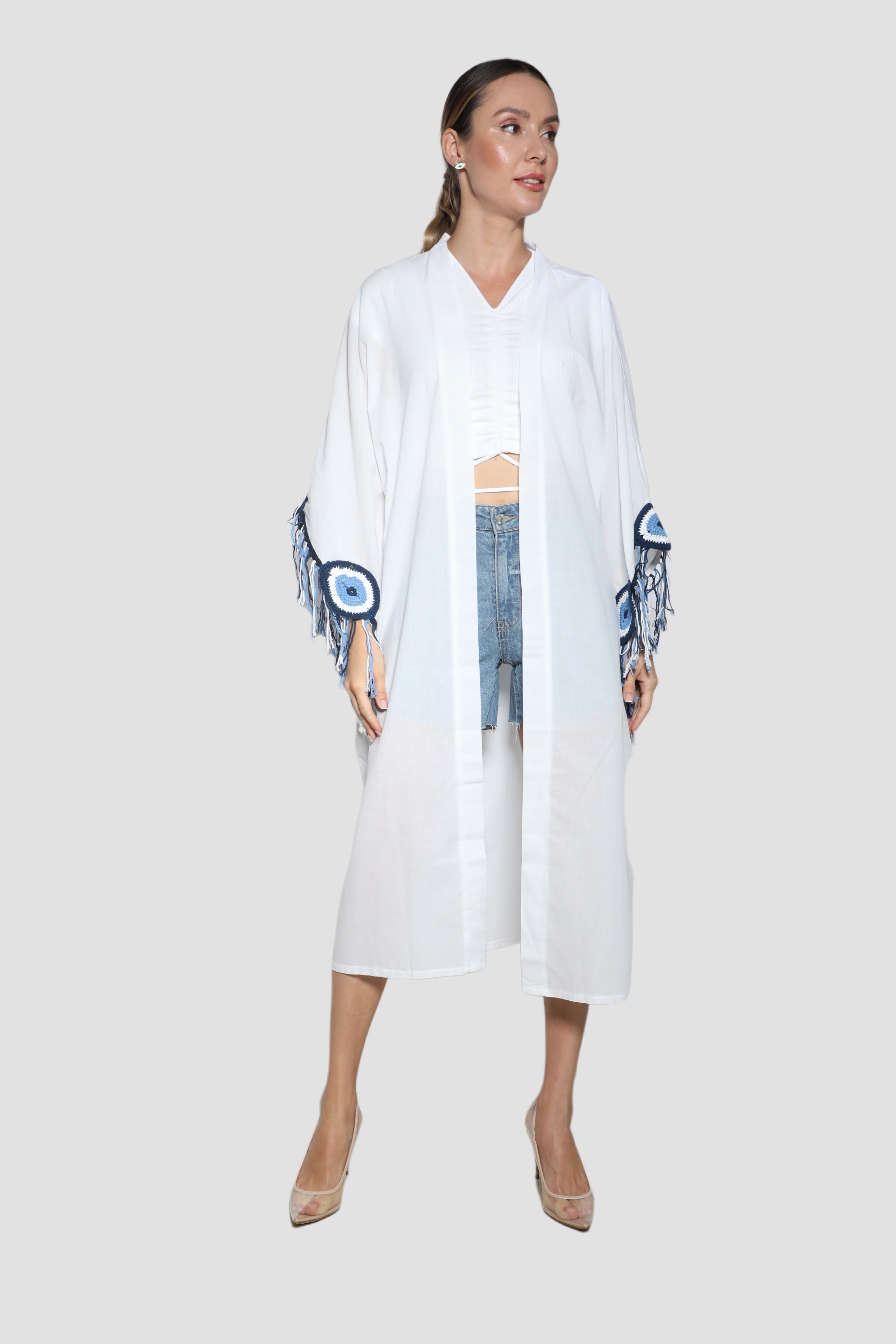  Embroidery Modern Abaya Desert Port. متجر العباءات