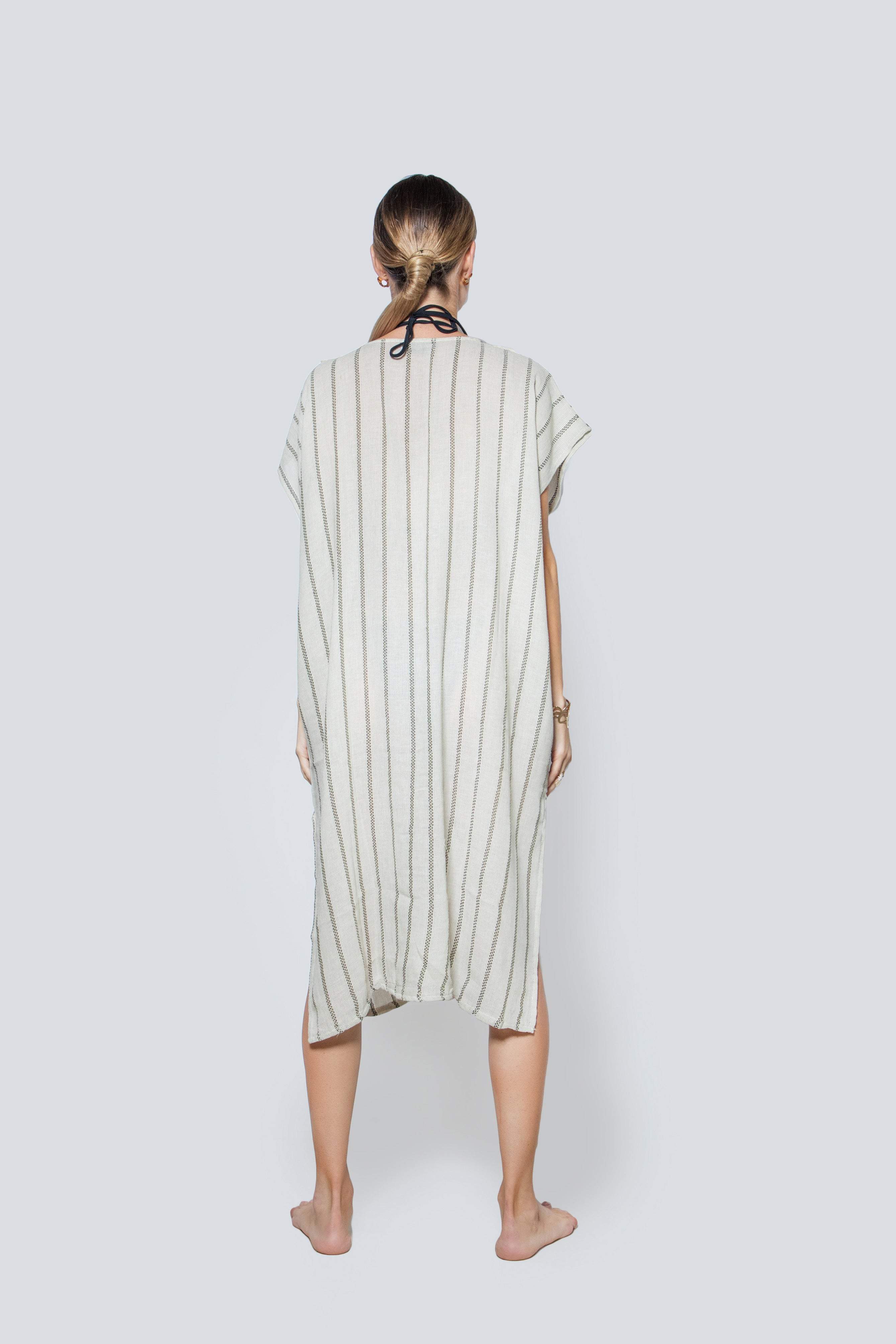 Rustic Grey Summer Beach Dress-Desert Port-dress