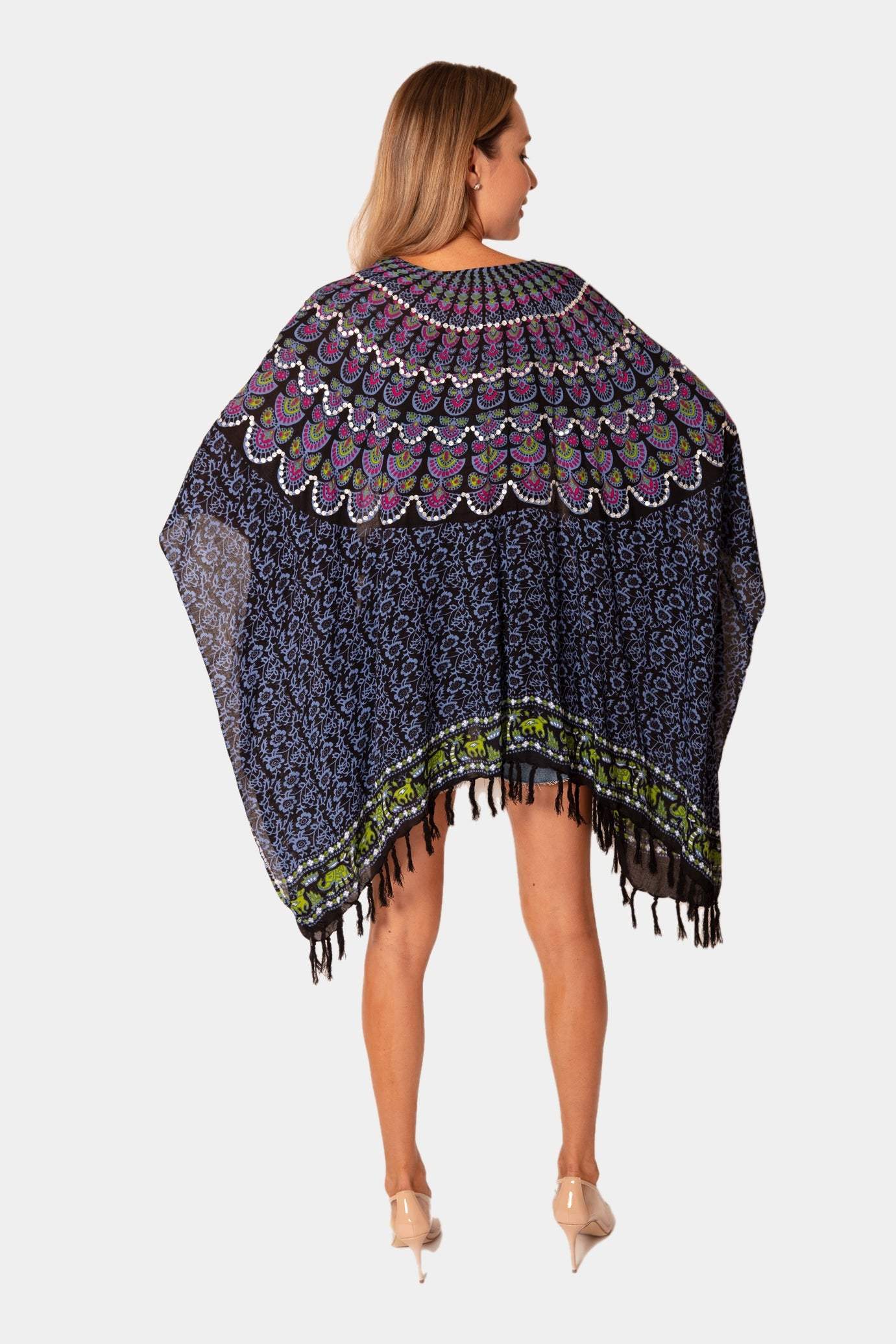 Paiet Beach Coverup Navy Blue-desert port-new,Women Swimming Suit