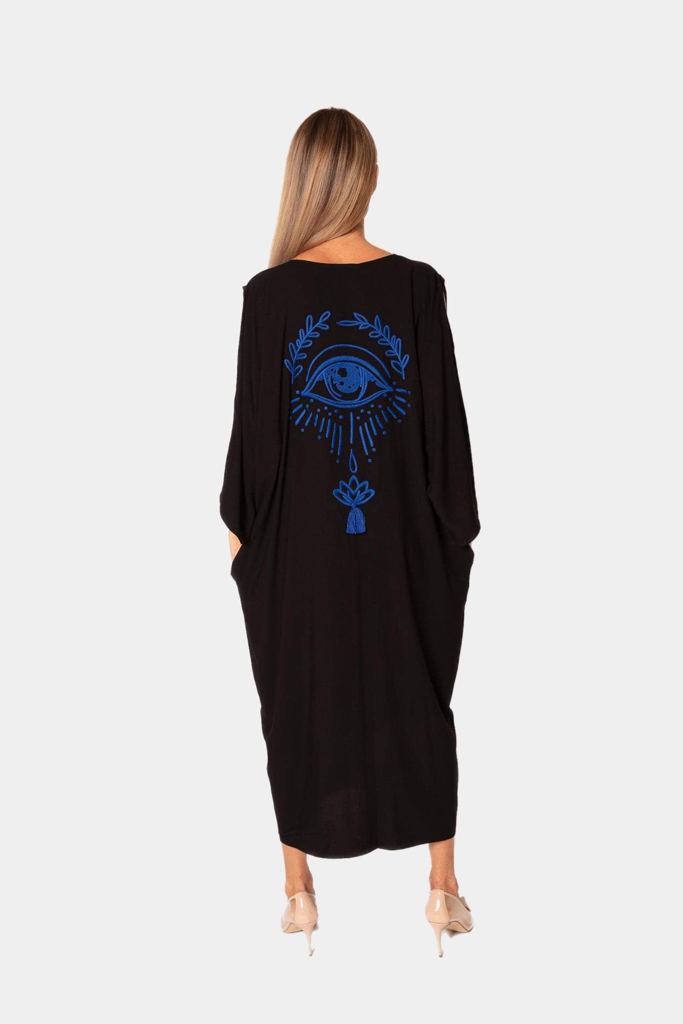 Women - Shirt Dress with Embroidery Desert Port. فساتين عباية نسائية