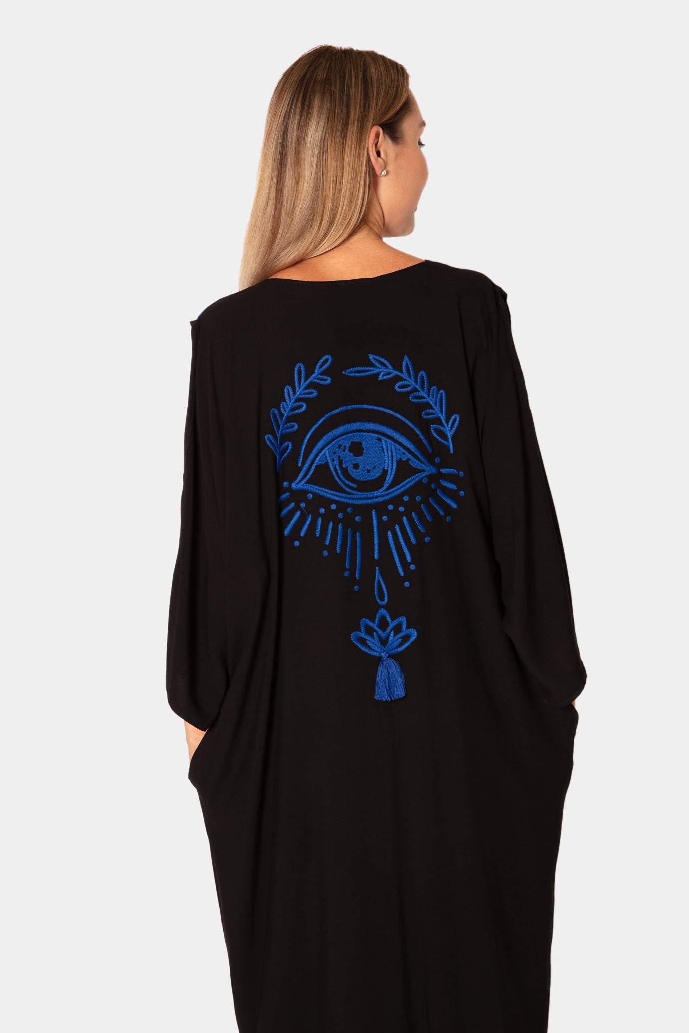 Women - Shirt Dress with  Embroidery Desert Port. فساتين عباية نسائية