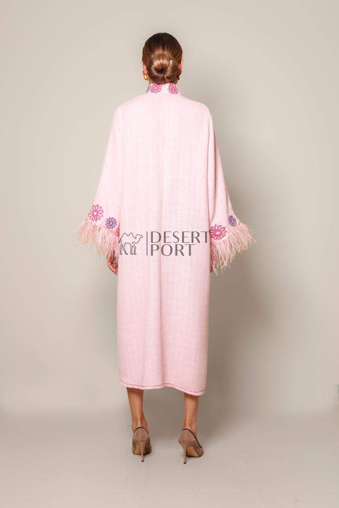 Fashioness Line Tweed Dress-Desert Port-Kaftan أزياء نسائية تقليدية